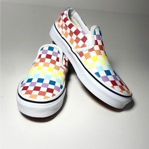 Rainbow kids vans!
